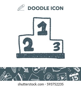 Podium doodle drawing