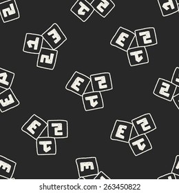 Podium doodle drawing seamless pattern background
