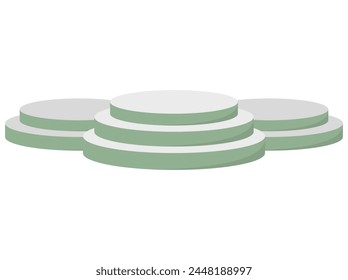 Podium Empty Frame Background Illustration