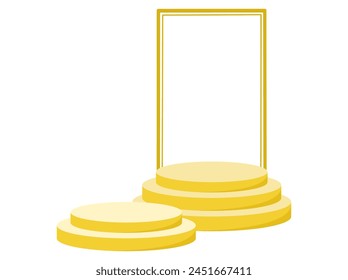 Podium Frame Empty Stage Background