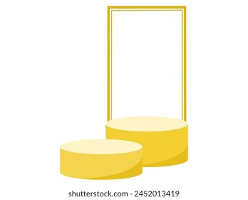 Podium Frame Stage Background Illustration