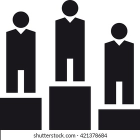 a PODIUM glyph icon
