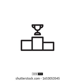 podium icon, design inspiration vector template for interface and any purpose