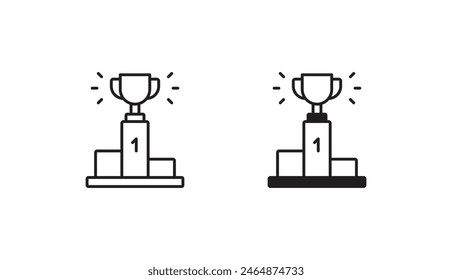 Diseño de icono de podio con fondo blanco ilustración de stock
