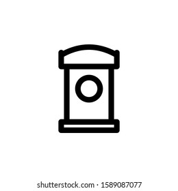 Podium Icon. Islamic & Ramadan Icon Set Vector Logo Symbol.
