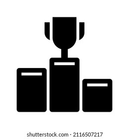 Icono de podio aislado en fondo blanco