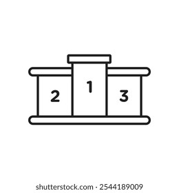 Podium icon. isolated vector icon.