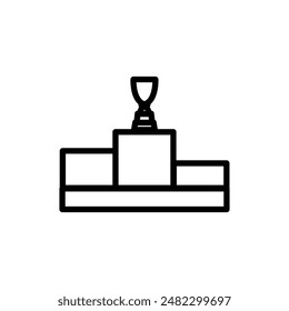 Podium icon line style element