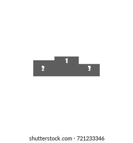 Podium icon on white background