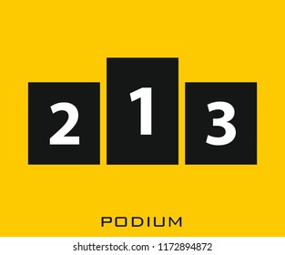Podium icon signs