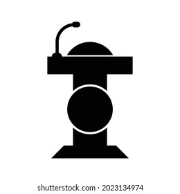 
podium icon for speech vector illustration