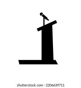 Podium Icon stock illustration on white background