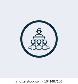 Podium icon . Tribune icon