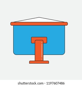The podium icon for various purposes is easy to edit and is made in eps 10 format