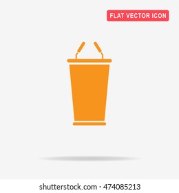 Podium icon. Vector concept illustration for design.