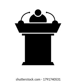 podium icon vector design template
