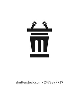 Podium-Symbol Vektorgrafik. EPS 10 editierbare Vektorgrafik