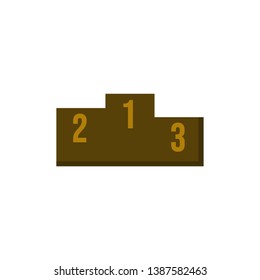 podium icon vector flat style design