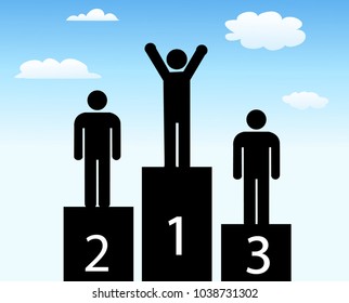 Podium icon vector illustration