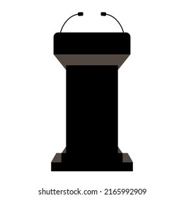 podium Icon. Podium Vector illustration isolated on white background. EPS 10 File.