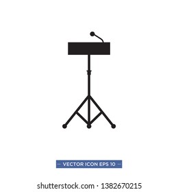 podium icon vector illustration template