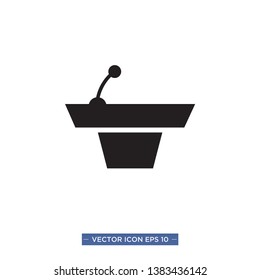 podium icon vector illustration template