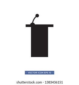podium icon vector illustration template