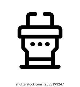 podium icon. vector line icon for your website, mobile, presentation, and logo design.