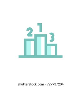 podium icon vector. podium modern style design