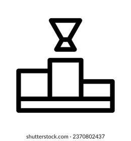 Podium Icon Vector Symbol Design Illustration
