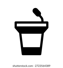 Ilustración de diseño de símbolo de Vector de ícono de podio