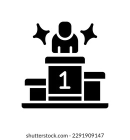 icono de podio para tu sitio web, móvil, presentación y diseño de logotipo.