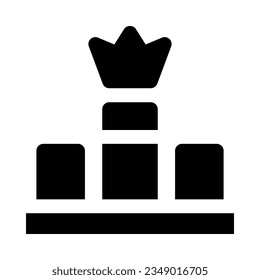 podium icon for your website, mobile, presentation, and logo design.