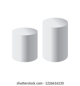 Podium isolated 3d vector. Podium and stand circular