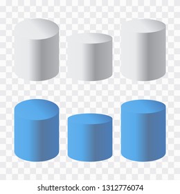 Podium isolated 3d vector. Podium and stand circular