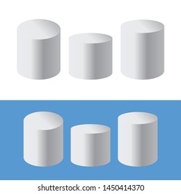 Podium isolated 3d vector. Podium and stand circular