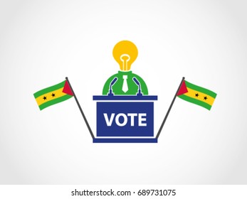 São Tomé and Príncipe Podium Lack Of Idea Poll Politician