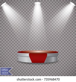 Podium and lighting. Vector illustration

Podium and lighting. Vector illustration

