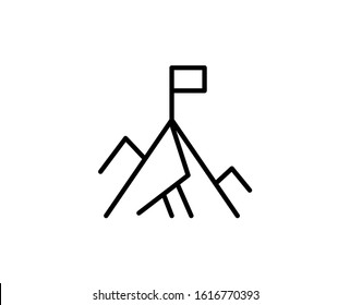 Podium line icon. Vector symbol in trendy flat style on white background. Web sing for design.