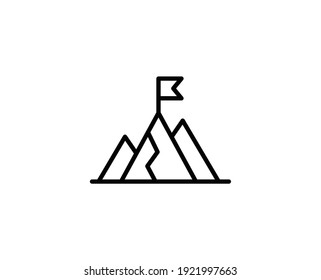 Podium line icon. Vector symbol in trendy flat style on white background. Web sing for design.