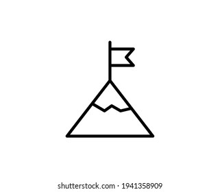 Podium line icon. Vector symbol in trendy flat style on white background. Web sing for design.