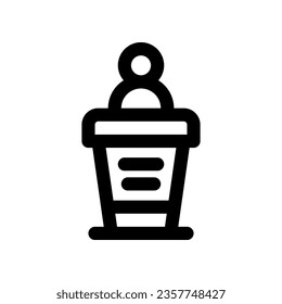 podium line icon. vector icon for your website, mobile, presentation, and logo design.