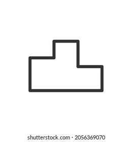 Podium line icon. Web symbol for web and apps. Sign design in outline style. Podium stroke object.