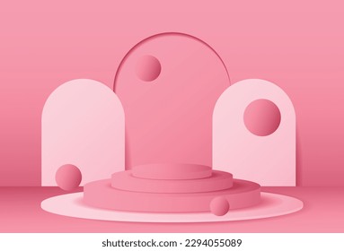 Podium magenta vector background suitable for illustration, preview, and graphic resources