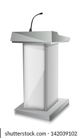 Podium with mic