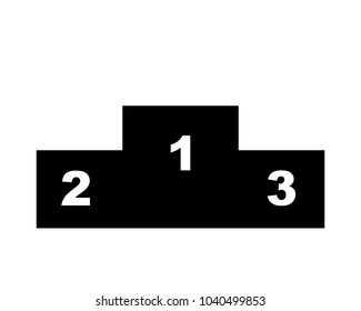 Podium pictogram vector illustration 