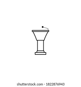 Icono de prima de podio. ilustración vectorial del podio