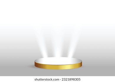 Podium Product Display With Light Effect