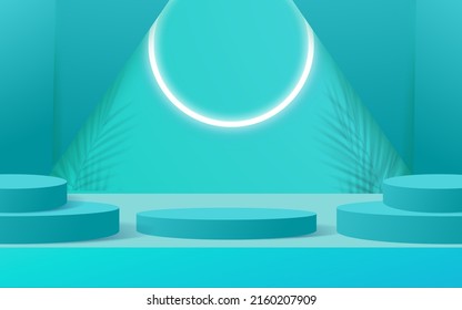 Podium product display vector background 