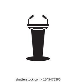 Podium rostrum icon logo design vector template
